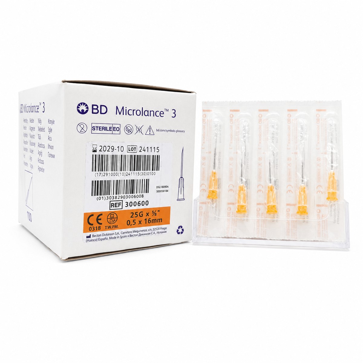 BD MEZOTERAPİ TURUNCU İĞNESİ 25 G - 16 MM
