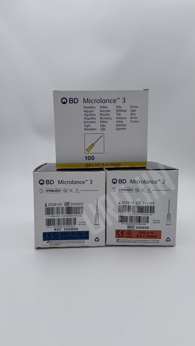 BD MEZOTERAPİ SARI İĞNESİ 30 G - 13 MM