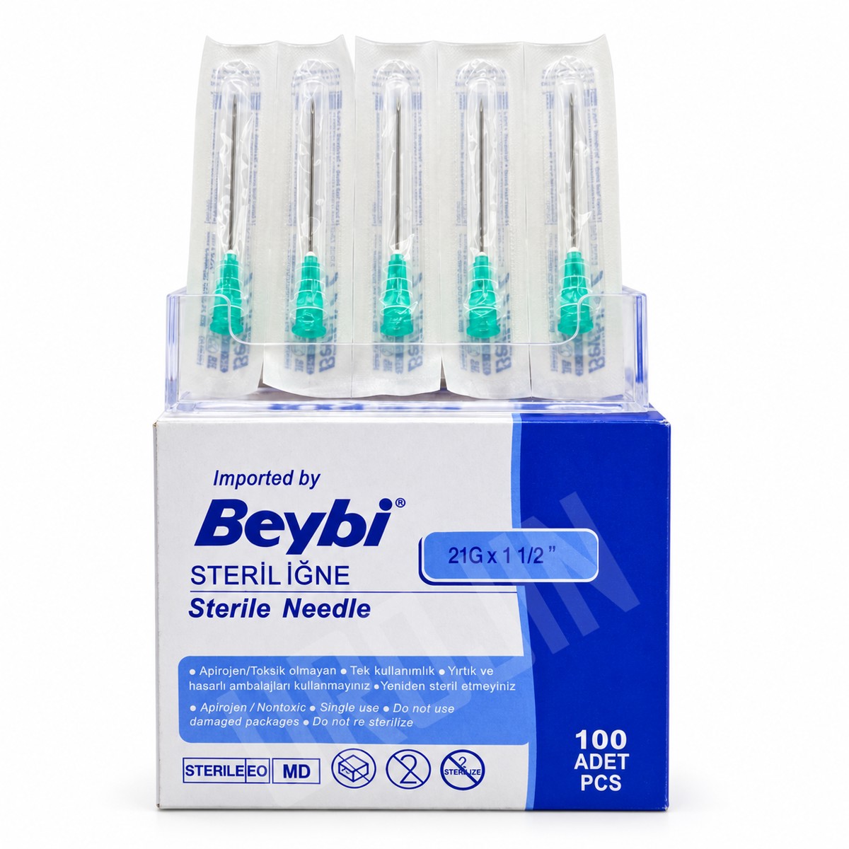 STERİL İĞNE UCU 21GX38MM YEŞİL