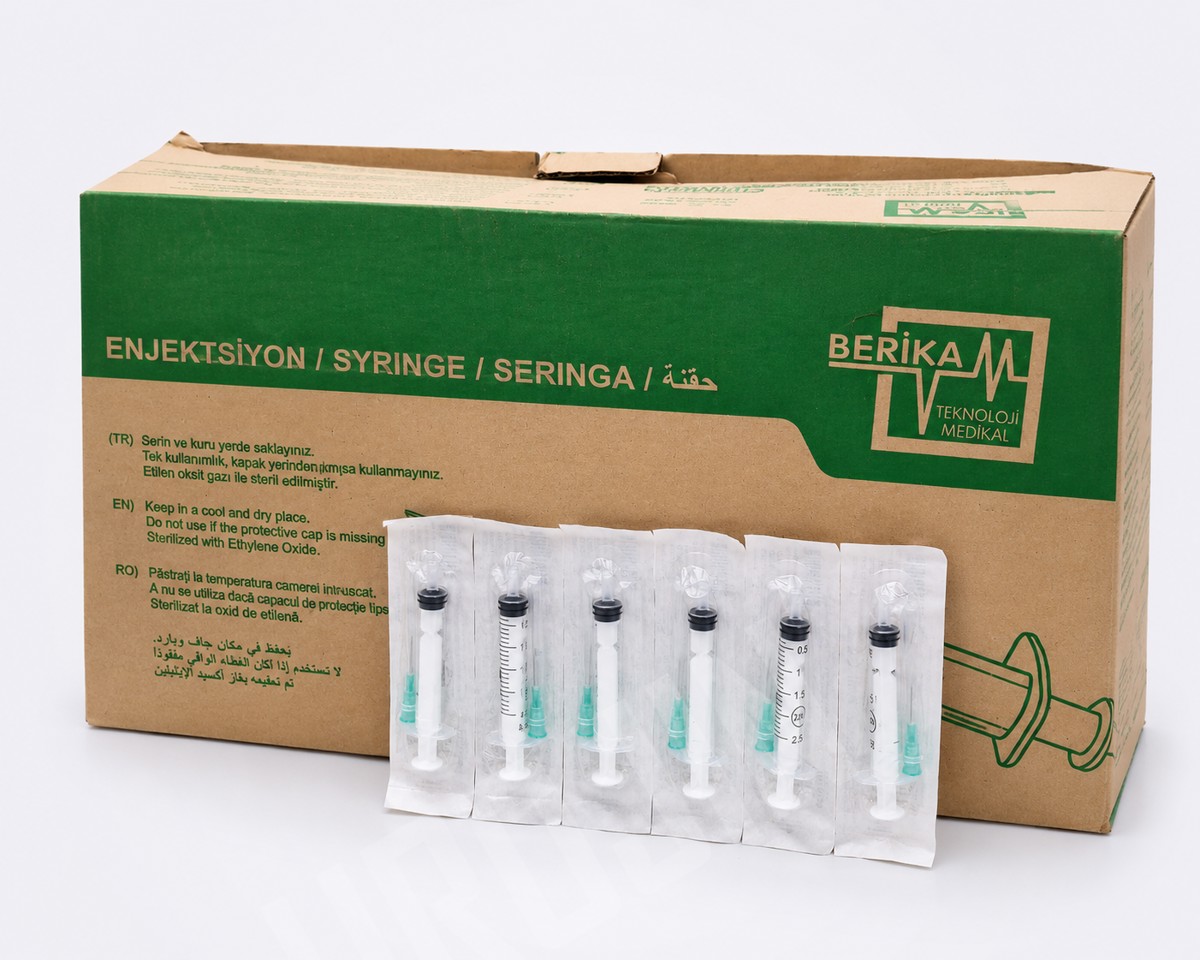STERİL ENJEKTÖR 2 CC   - VETERİNER - BERİKA