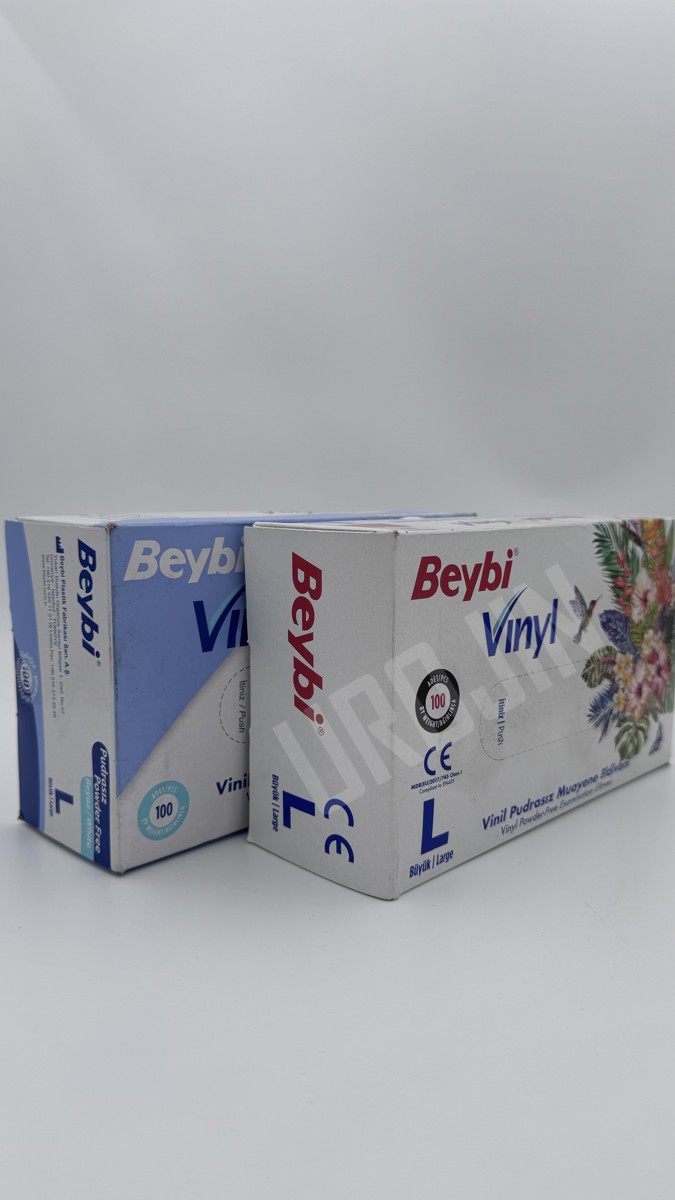 Pudrasız Vinil Muayene Eldiveni